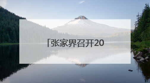 张家界召开2025年市总河长、市林长会议