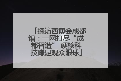 探访西博会成都馆：一网打尽“成都智造” 硬核科技赚足观众眼球