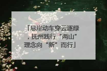 悬崖动车穿云逐绿，抚州践行“两山”理念向“新”而行