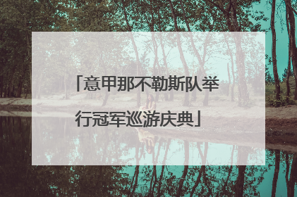 意甲那不勒斯队举行冠军巡游庆典