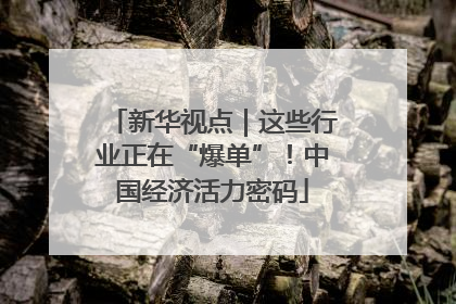 新华视点｜这些行业正在“爆单”！中国经济活力密码