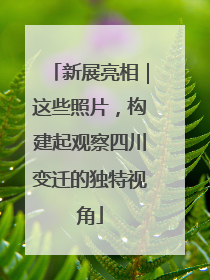 新展亮相｜这些照片，构建起观察四川变迁的独特视角