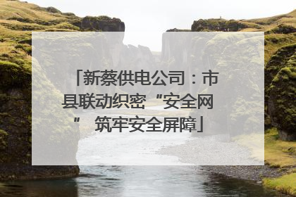 新蔡供电公司：市县联动织密“安全网” 筑牢安全屏障
