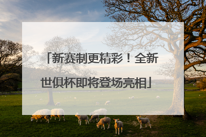 新赛制更精彩！全新世俱杯即将登场亮相