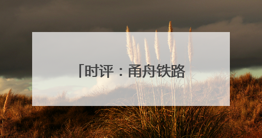 时评：甬舟铁路绘就长三角一体化发展新蓝图