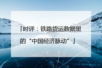 时评：铁路货运数据里的“中国经济脉动”