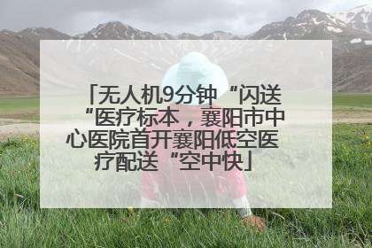 无人机9分钟“闪送“医疗标本，襄阳市中心医院首开襄阳低空医疗配送“空中快