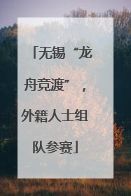 无锡“龙舟竞渡”，外籍人士组队参赛