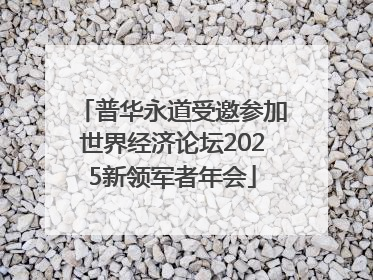 普华永道受邀参加世界经济论坛2025新领军者年会