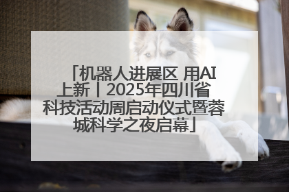 机器人进展区 用AI上新丨2025年四川省科技活动周启动仪式暨蓉城科学之夜启幕