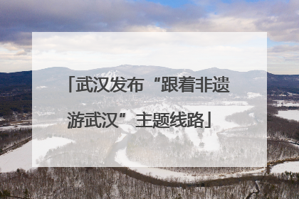 武汉发布“跟着非遗游武汉”主题线路