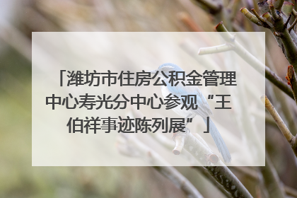 潍坊市住房公积金管理中心寿光分中心参观“王伯祥事迹陈列展”