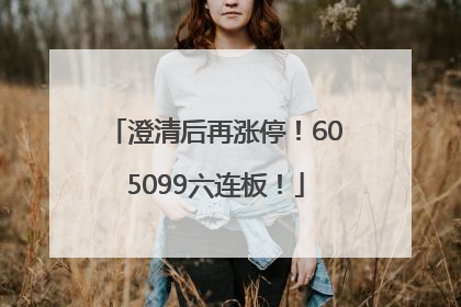 澄清后再涨停！605099六连板！