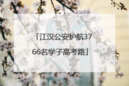 江汉公安护航3766名学子高考路