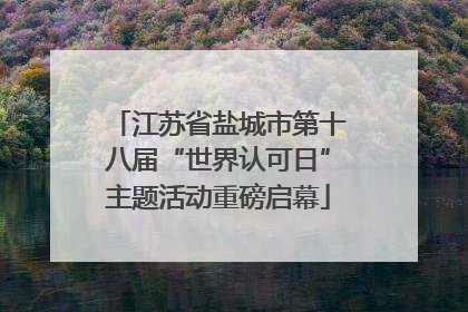 江苏省盐城市第十八届“世界认可日”主题活动重磅启幕