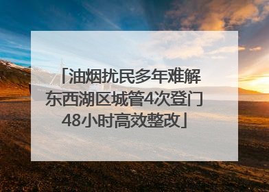 油烟扰民多年难解 东西湖区城管4次登门48小时高效整改