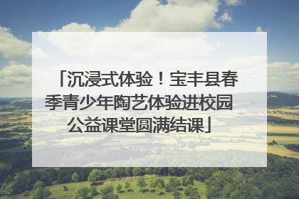 沉浸式体验！宝丰县春季青少年陶艺体验进校园公益课堂圆满结课