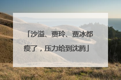 沙溢、贾玲、贾冰都瘦了，压力给到沈腾
