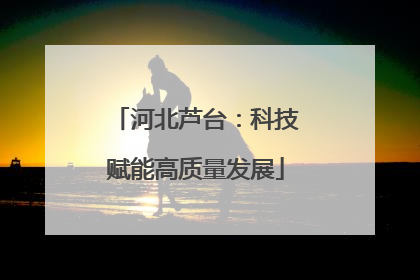 河北芦台：科技赋能高质量发展