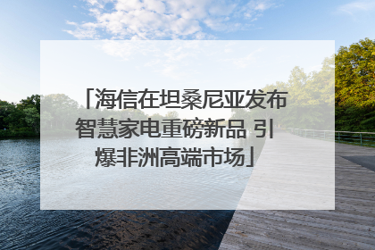 海信在坦桑尼亚发布智慧家电重磅新品 引爆非洲高端市场
