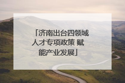 济南出台四领域人才专项政策 赋能产业发展