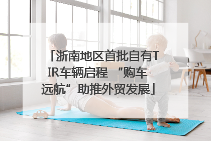 浙南地区首批自有TIR车辆启程 “购车远航”助推外贸发展