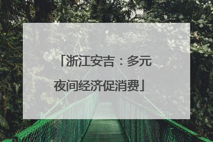 浙江安吉：多元夜间经济促消费