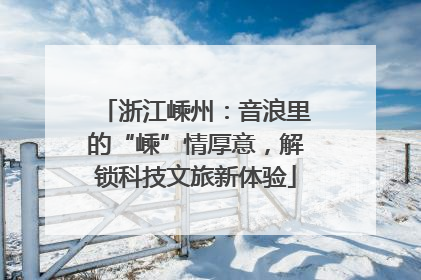 浙江嵊州：音浪里的“嵊”情厚意，解锁科技文旅新体验