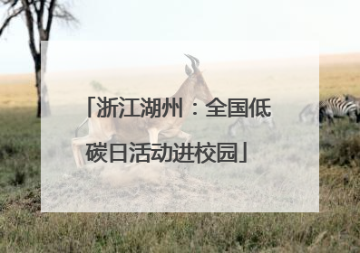 浙江湖州：全国低碳日活动进校园