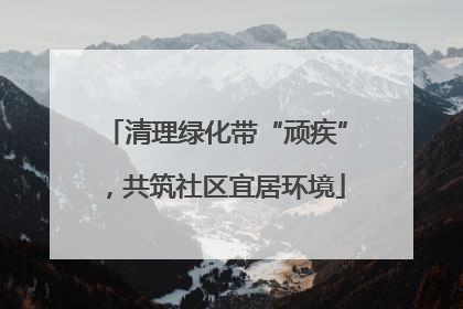 清理绿化带“顽疾”，共筑社区宜居环境
