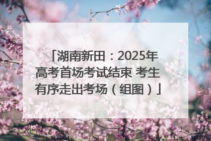 湖南新田：2025年高考首场考试结束 考生有序走出考场（组图）