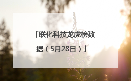 联化科技龙虎榜数据（5月28日）