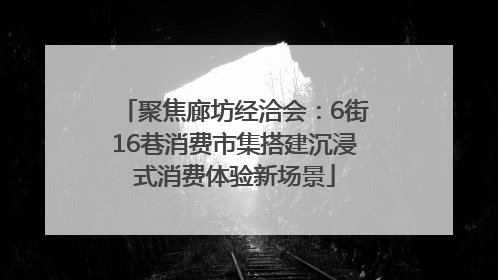 聚焦廊坊经洽会：6街16巷消费市集搭建沉浸式消费体验新场景