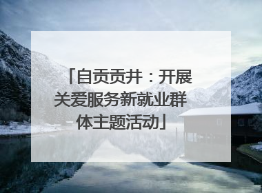 自贡贡井：开展关爱服务新就业群体主题活动