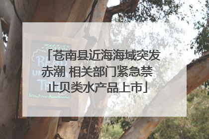 苍南县近海海域突发赤潮 相关部门紧急禁止贝类水产品上市