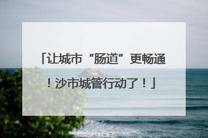 让城市“肠道”更畅通！沙市城管行动了！