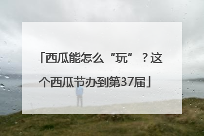 西瓜能怎么“玩”？这个西瓜节办到第37届