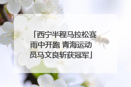 西宁半程马拉松赛雨中开跑 青海运动员马文良斩获冠军