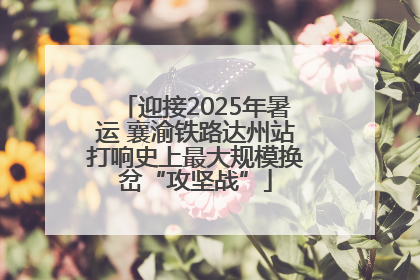 迎接2025年暑运 襄渝铁路达州站打响史上最大规模换岔“攻坚战”