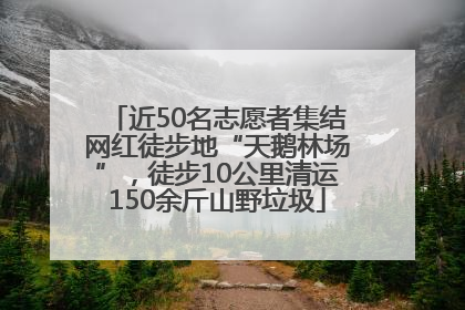 近50名志愿者集结网红徒步地“天鹅林场”，徒步10公里清运150余斤山野垃圾