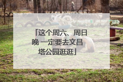 这个周六、周日晚 一定要去文昌塔公园逛逛