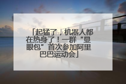 起猛了，机器人都在热身了！一群“显眼包”首次参加阿里巴巴运动会