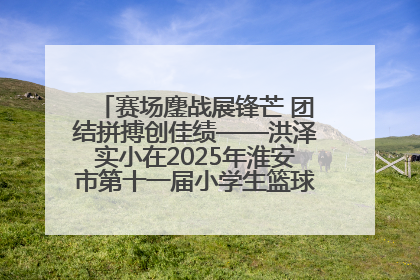 赛场鏖战展锋芒 团结拼搏创佳绩——洪泽实小在2025年淮安市第十一届小学生篮球比赛中再获佳绩