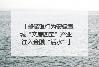 邮储银行为安徽宣城“文房四宝”产业注入金融“活水”
