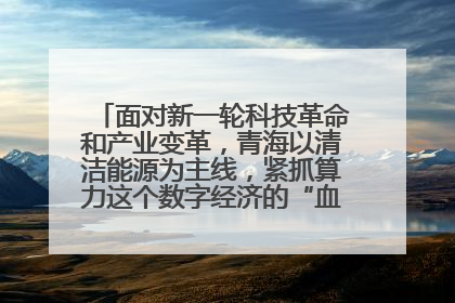 面对新一轮科技革命和产业变革，青海以清洁能源为主线，紧抓算力这个数字经济的“血液”、科技主权的“筹码”、产业升级的“杠杆”、绿色转型的“支点”，勇于撬动国家“双碳”战略、“东数西算”工程重大发展新机遇