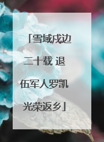 雪域戍边二十载 退伍军人罗凯光荣返乡