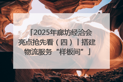 2025年廊坊经洽会亮点抢先看（四）丨搭建物流服务“样板间”