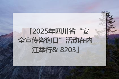 2025年四川省“安全宣传咨询日”活动在内江举行& 8203