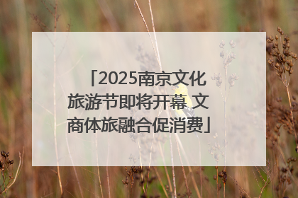 2025南京文化旅游节即将开幕 文商体旅融合促消费