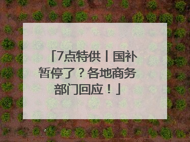 7点特供丨国补暂停了？各地商务部门回应！